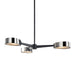 Troy Lighting - F7333-TBK/BCR - Three Light Chandelier - Allisio - Carbide Black And Black Chrome