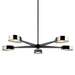 Troy Lighting - F7335-TBK/BCR - Five Light Chandelier - Allisio - Carbide Black And Black Chrome