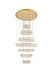 Elegant Lighting - 3503G34G - LED Chandelier - Monroe - Gold