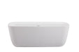 Elegant Lighting - BT10567GW - Bathtub - Calum - Glossy White