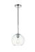 Elegant Lighting - LD2206C - One Light Pendant - BAXTER - Chrome And Clear