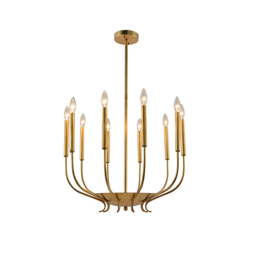 Terracotta Designs - H20101-10 - Ten Light Chandelier - Amelia - Gold Leaf