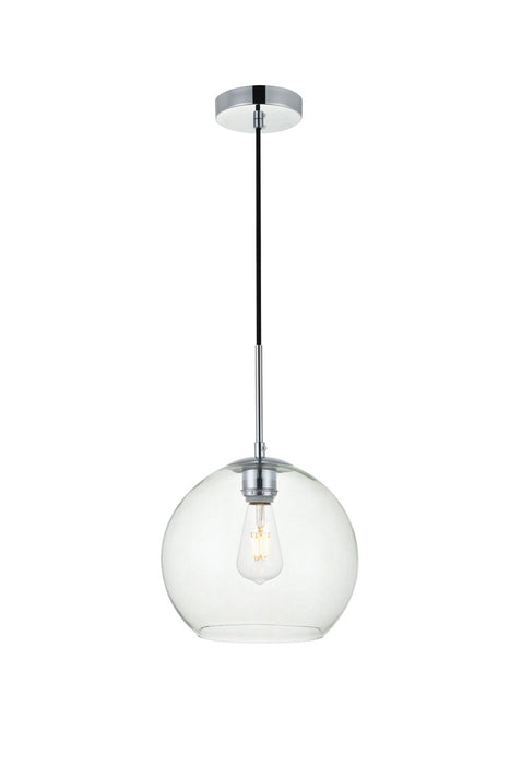 Elegant Lighting - LD2212C - One Light Pendant - BAXTER - Chrome And Clear