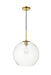 Elegant Lighting - LD2216BR - One Light Pendant - BAXTER - Brass And Clear