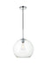 Elegant Lighting - LD2224C - One Light Pendant - BAXTER - Chrome And Clear