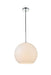 Elegant Lighting - LD2225C - One Light Pendant - BAXTER - Chrome And Frosted White