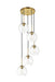 Elegant Lighting - LD2226BR - Five Light Pendant - BAXTER - Brass And Clear