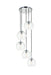 Elegant Lighting - LD2226C - Five Light Pendant - BAXTER - Chrome And Clear