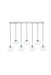 Elegant Lighting - LD2230C - Seven Light Pendant - BAXTER - Chrome And Clear