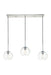 Elegant Lighting - LD2236C - Three Light Pendant - BAXTER - Chrome And Clear