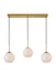 Elegant Lighting - LD2237BR - Three Light Pendant - BAXTER - Brass And Frosted White