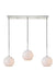 Elegant Lighting - LD2237C - Three Light Pendant - BAXTER - Chrome And Frosted White