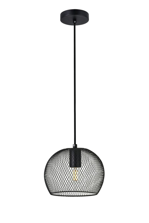 Elegant Lighting - LD2249BK - One Light Pendant - KELLER - Black