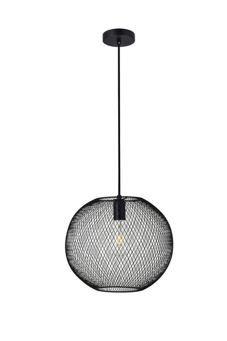 Elegant Lighting - LD2251BK - One Light Pendant - KELLER - Black