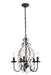 Elegant Lighting - LD5003D17ORB - Five Light Pendant - BLAISE - Oil Rubbed Bronze