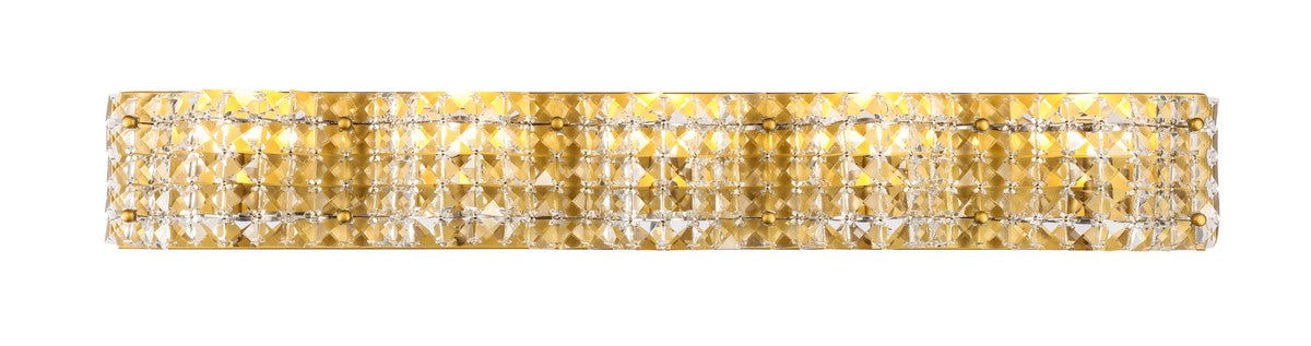 Elegant Lighting - LD7020BR - Five Light Wall Sconce - Ollie - Brass And Clear Crystals