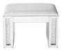 Elegant Lighting - MF91018 - Vanity Leather Stool - Modern - Clear