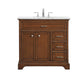 Elegant Lighting - VF15036TK - Single Bathroom Vanity Set - Americana - Teak