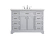 Elegant Lighting - VF15048GR - Single Bathroom Vanity Set - Americana - Light Grey