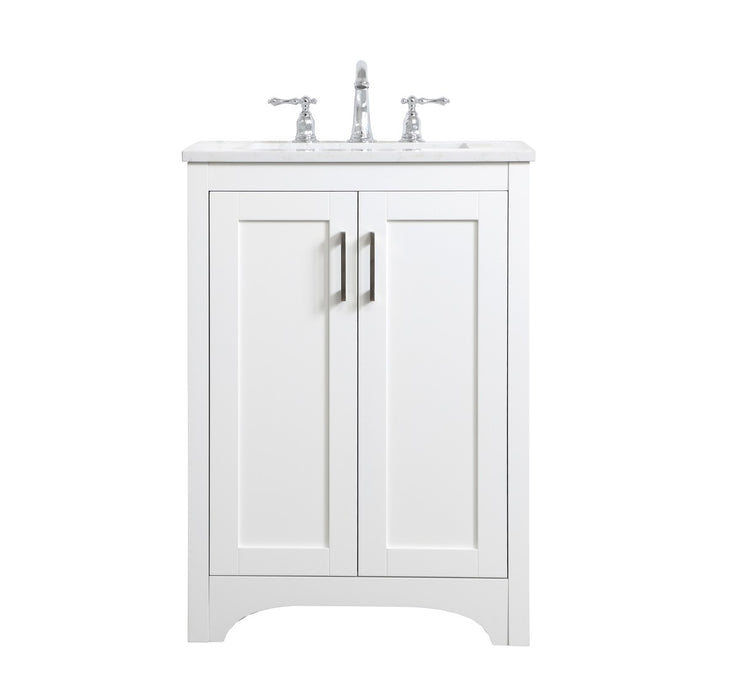 Elegant Lighting - VF17024WH - Single Bathroom Vanity - Moore - White
