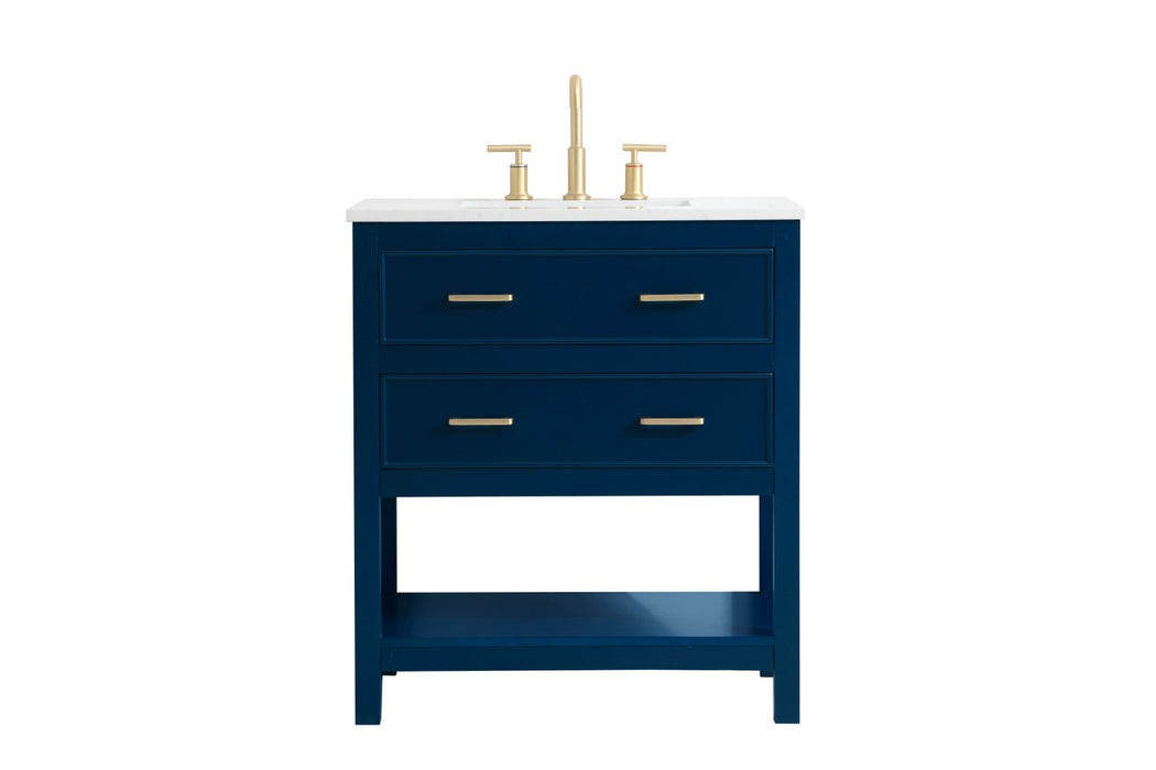 Elegant Lighting - VF19030BL - Single Bathroom Vanity - Sinclaire - Blue