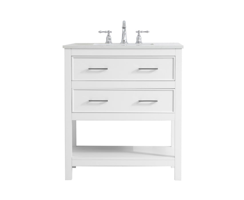 Elegant Lighting - VF19030WH - Single Bathroom Vanity - Sinclaire - White