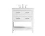 Elegant Lighting - VF19030WH - Single Bathroom Vanity - Sinclaire - White