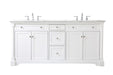 Elegant Lighting - VF53072DWH - Bathroom Vanity Set - Clarence - White