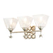 Lucas + McKearn - BB1002S-3 - Three Light Vanity - Star - Silver Leaf