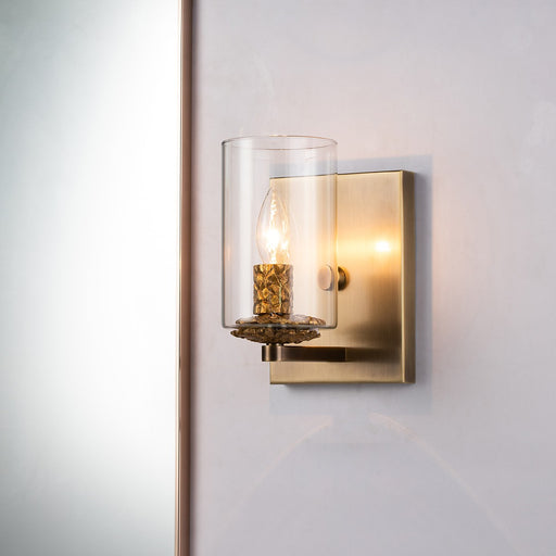 Lucas + McKearn - BB1003ATB-1 - One Light Wall Sconce - Bolivar - Antique Brass