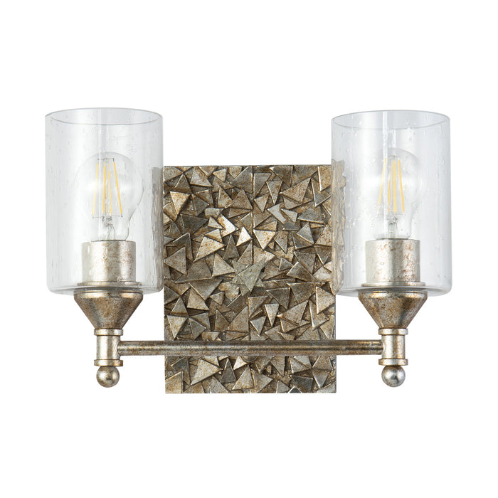Lucas + McKearn - BB1158S-2 - Two Light Vanity - Mosaic - Silver