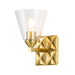 Lucas + McKearn - BB1302AGB-1 - One Light Wall Sconce - Alpha - Aged Brass