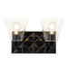 Lucas + McKearn - BB1302MB-2 - Two Light Vanity - Alpha - Matte Black