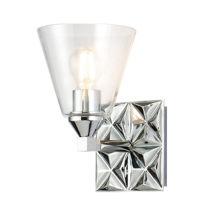 Lucas + McKearn - BB1302PC-1 - One Light Wall Sconce - Alpha - Polished Chrome