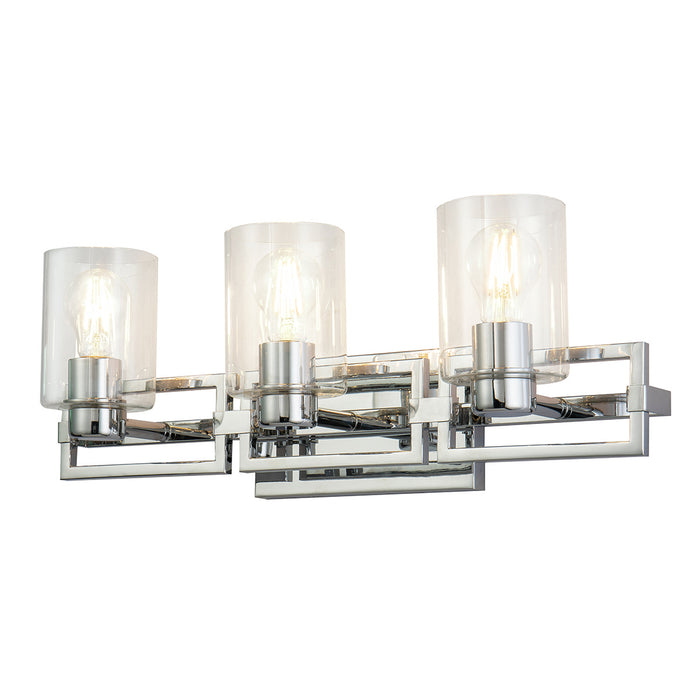 Lucas + McKearn - BB90117PC-3 - Three Light Vanity - Estes - Polished Chrome
