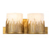 Lucas + McKearn - BB90610G-2 - Two Light Vanity - Sawgrass - Gold