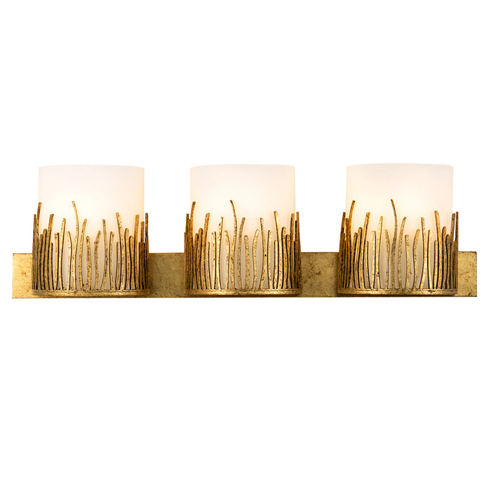 Lucas + McKearn - BB90610G-3 - Three Light Vanity - Sawgrass - Gold