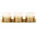 Lucas + McKearn - BB90610G-3 - Three Light Vanity - Sawgrass - Gold