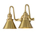 Lucas + McKearn - BB90684AGB-2 - Two Light Vanity - Provence - Aged Brass