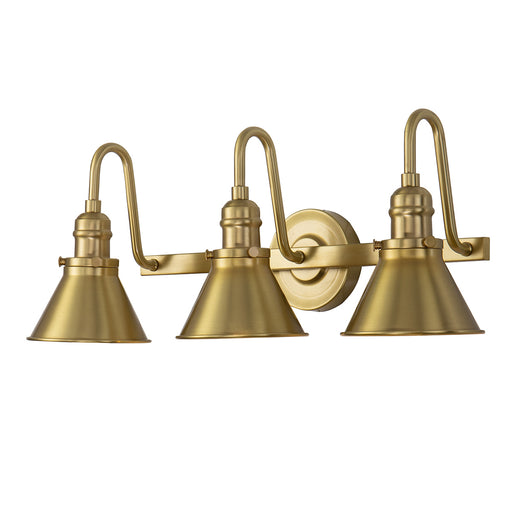 Lucas + McKearn - BB90684AGB-3 - Three Light Vanity - Provence - Aged Brass