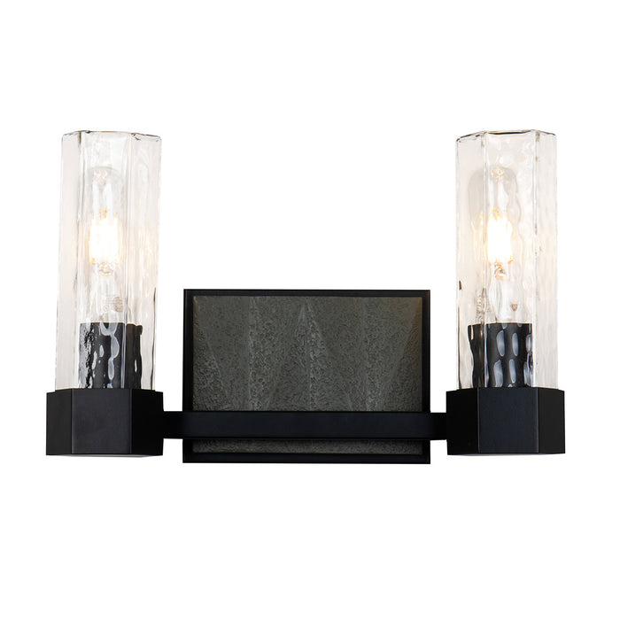 Lucas + McKearn - BB91595-2 - Two Light Vanity - Navarre - Black/Grey