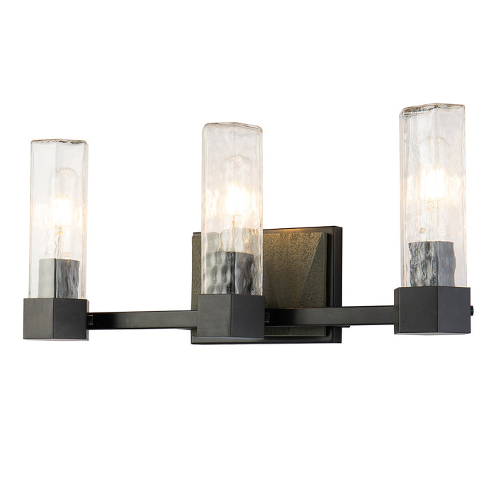 Lucas + McKearn - BB91595-3 - Three Light Vanity - Navarre - Black/Grey