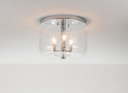 Lucas + McKearn - FM80122PC-13 - Three Light Flush Mount - Rampart - Polished Chrome