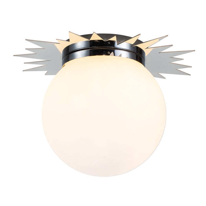 Lucas + McKearn - FM90417PC-15 - Three Light Flush Mount - Soleil - Polished Chrome