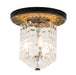 Lucas + McKearn - FM91595MB-14 - Three Light Flush Mount - Navarre - Black/Grey
