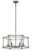 Minka-Lavery - 3856-756 - Six Light Chandelier - Langen Square - Antique Nickel (Painted)