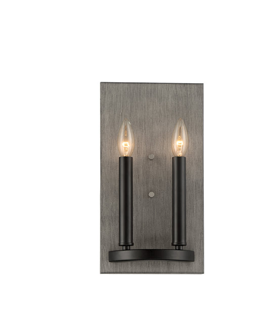 Minka-Lavery - 3872-693 - Two Light Wall Mount - Rawson Ridge - Aged Silverwood And Coal