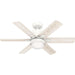 Hunter - 50955 - 44"Ceiling Fan - Radeon - Matte White