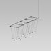 Sonneman - SLS1148 - 17 Light Pendant - Suspenders - Satin Black