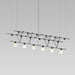 Sonneman - SLS1285 - Six Light Pendant - Suspenders - Satin Black
